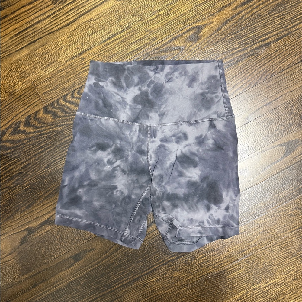 lululemon athletica gray Tie-Dye Athletic Shorts